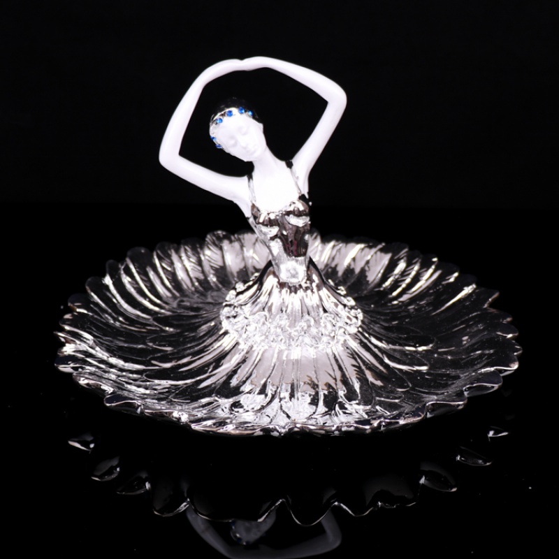 European creative compote hotel high - grade resin ballerina style base sashimi buffet decorative plate