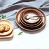 Đĩa gỗ toàn bộ, món tráng miệng, món ăn phương Tây, làm bánh, đồ dùng nhà bếp, Nhật Bản dài, cá nhỏ, đĩa tròn, đĩa gỗ - Tấm mẫu đĩa gỗ đẹp Tấm