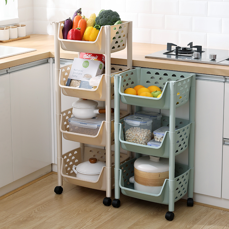 Kitchen Racks storage shelves Supplies Domestic large Whole Vegetable Floor Multilayer Style Shelving Toy Basket storage basket