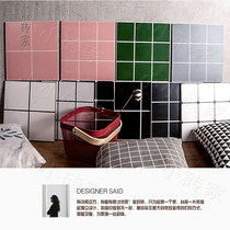 Nordic 300 black and white tile pink plaid tile kitchen bathroom wall tile background tile balcony non-slip floor tile