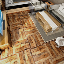 Wood grain floor tiles 600 antique tile non-slip floor tiles living room imitation solid wood cafe antique floor tiles