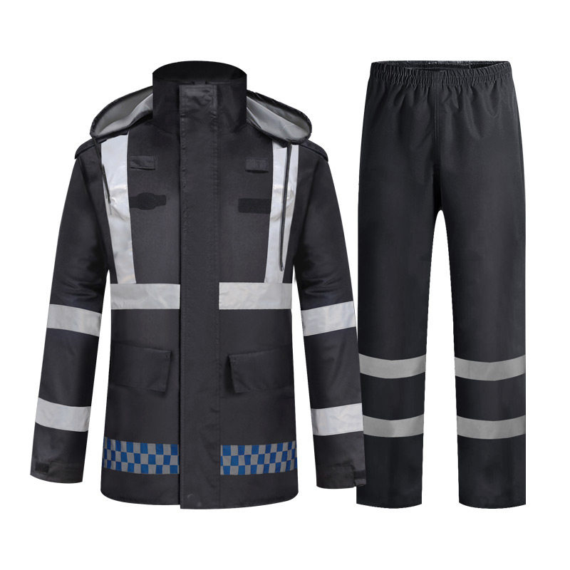 New Jingjie reflective raincoat suit labor split security personnel on duty patrol raincoat construction raincoat