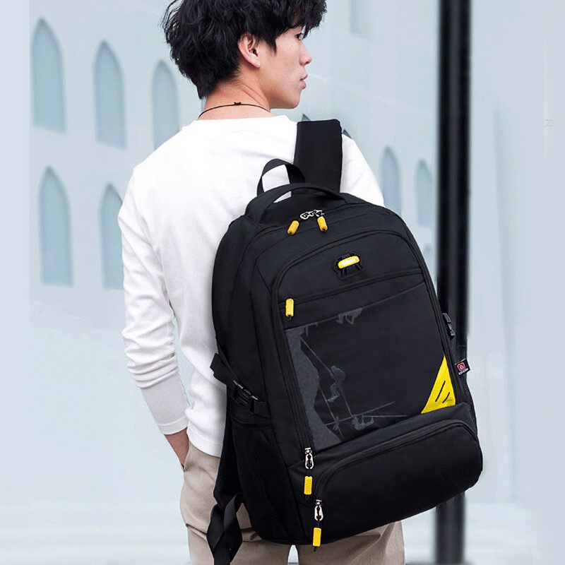 Large Capacity Double Shoulder Bag Men 2022 New High School Junior High School Students Backpack Men Minus Negative Waterproof Travel BAG COMPUTER