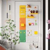 Wall Hole Dongle Board Shelve Metal Desk Free Metal Desk Living Room Genguan Wall Wall Surface Dyson Containing Finishing Racks