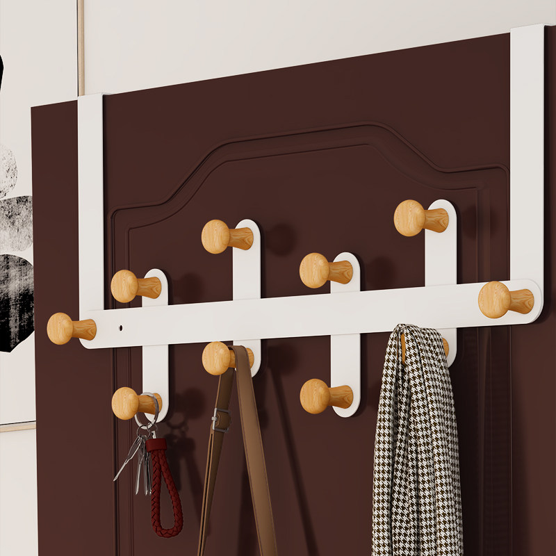 Rear hook hanger hanging hanger wall-hanging free of perforated bathroom No-mark powerful adhesive set to contain clothes rack Hanger God