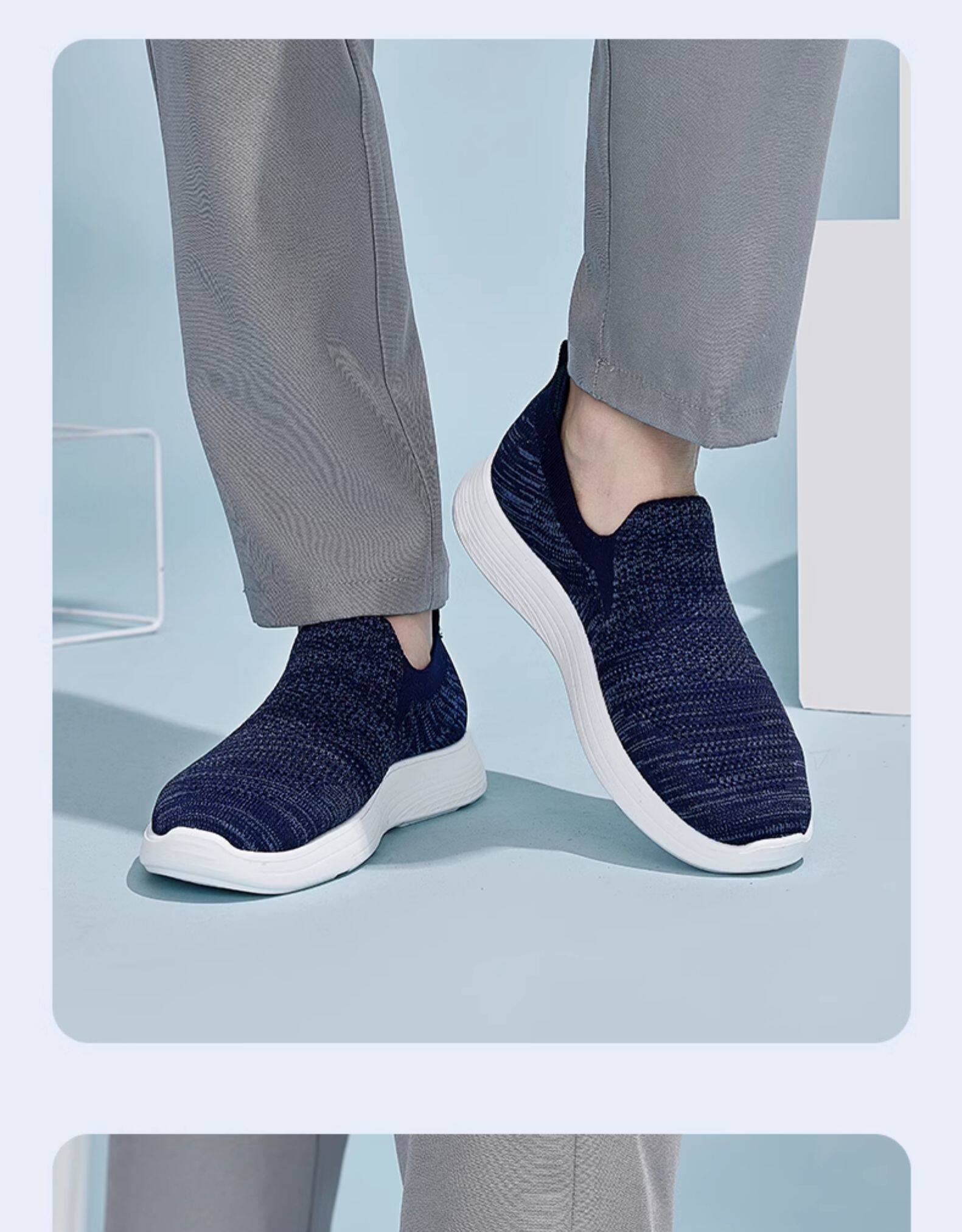 Энергичный обувь 回力旗舰店爸爸鞋子一脚蹬男鞋休闲 𫔮软底健步鞋老北京布鞋男老人鞋 Warrior