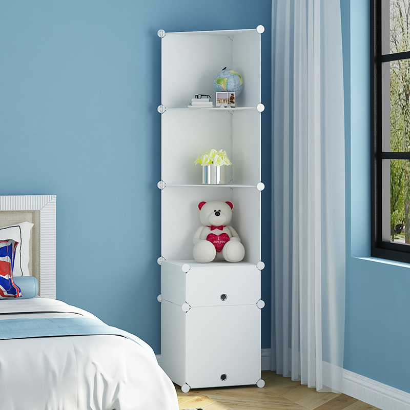 Simple wall cabinet mounting frame modern simple multi-function triangle cabinet corner cabinet bedroom corner cabinet