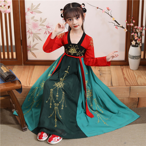 Childrens Chinese Hanfu girl spring Chinese style Ru skirt childrens ...