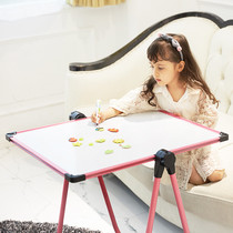 Childrens drawing board Erasable household small blackboard Bracket type learning writing whiteboard magnetic dust-free toddler baby graffiti