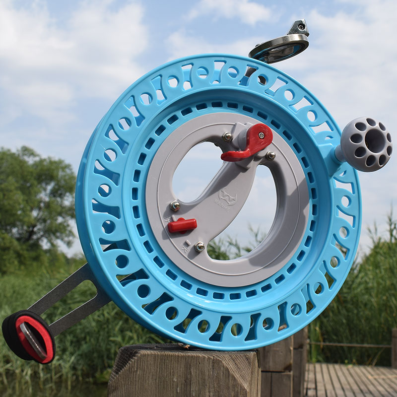 Kite Roulette New Wind Kite Wire Disc Brake Anti-Reverse Large Bearing Plastic Wheels Free Mail Hand Crank Super Silent Grip Wheel-Taobao