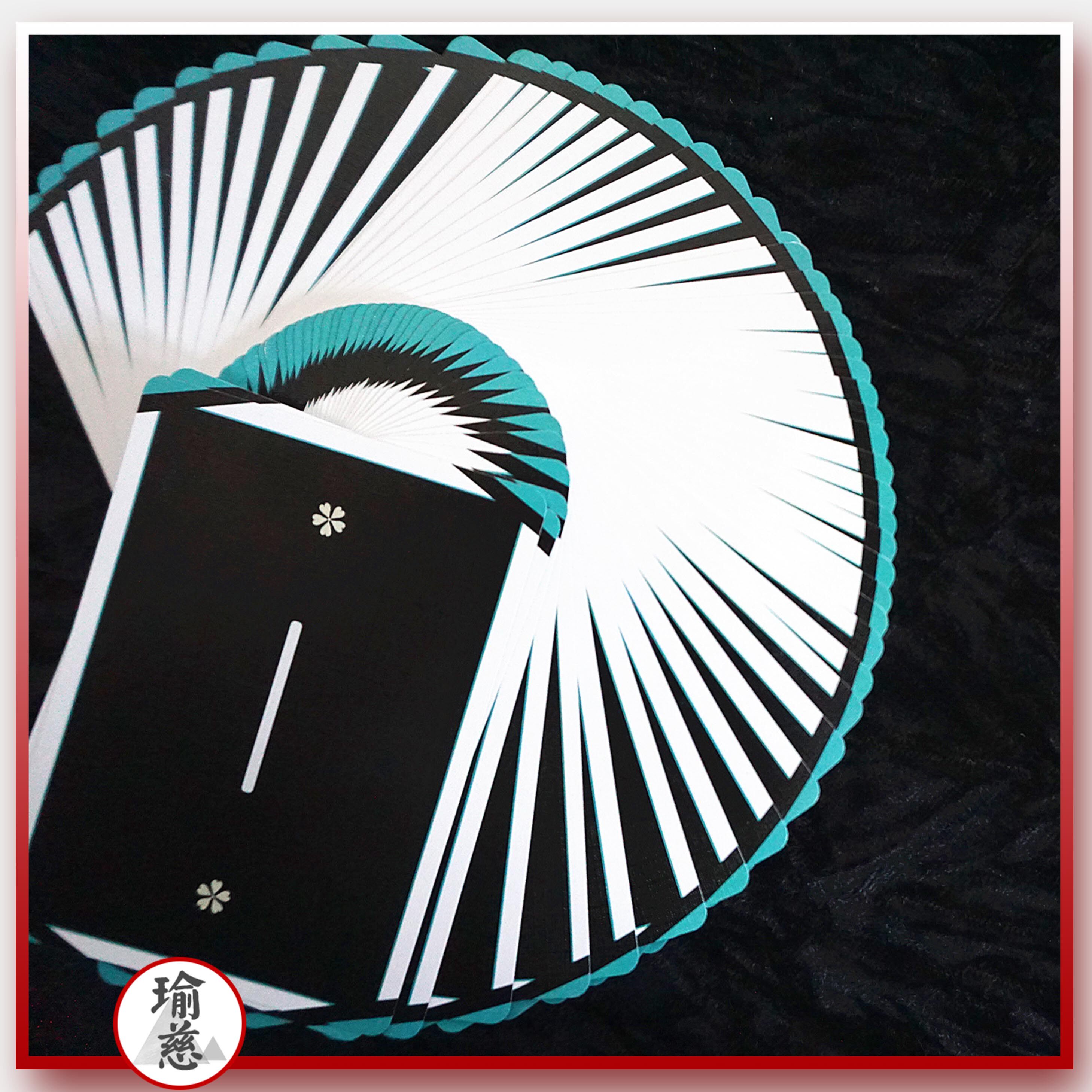 (Solo player v2 Bise) Yuci poker flower cut practice card thin collection poker blue green creative