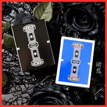  (Yu Ci Flower Cut)Gemini Casino Gemini Black Blue Imported playing cards Flower cut Solitaire