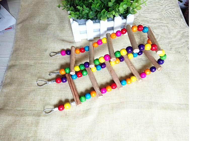 Chim đồ chơi vẹt đồ chơi cung cấp chim lồng phụ kiện thang thang màu thang - Chim & Chăm sóc chim Supplies Cám trứng