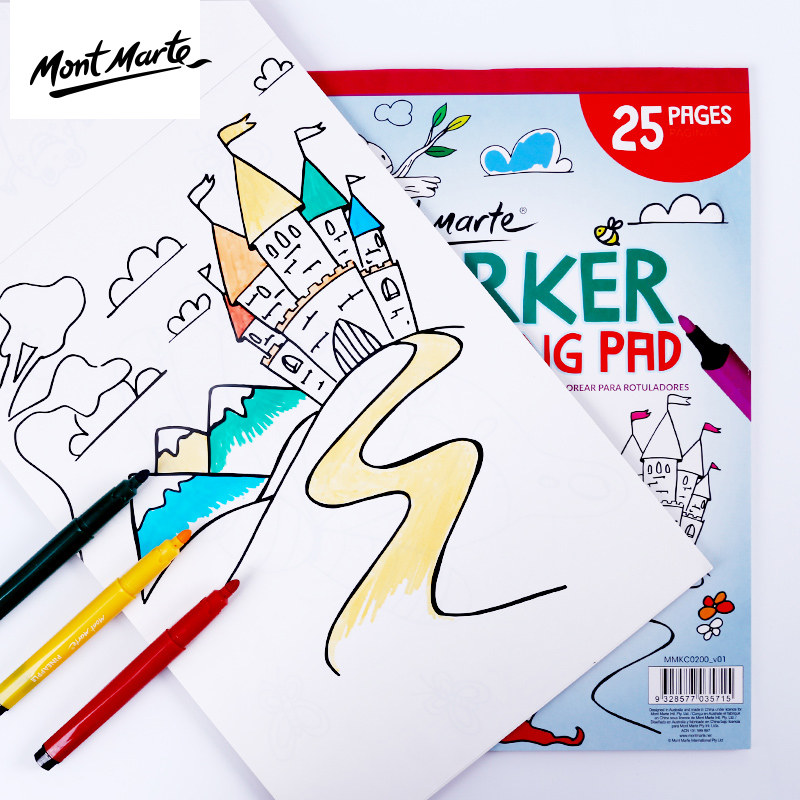 Montmartre A4 children's painting book blank creative drawing line learning to draw baby coloring
