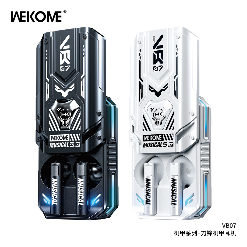 Wekome Mecha Blade Creative Sliding Cover Bluetooth 5.3 Colorful Headphones Low Latency Music Gaming Headphones Vb07