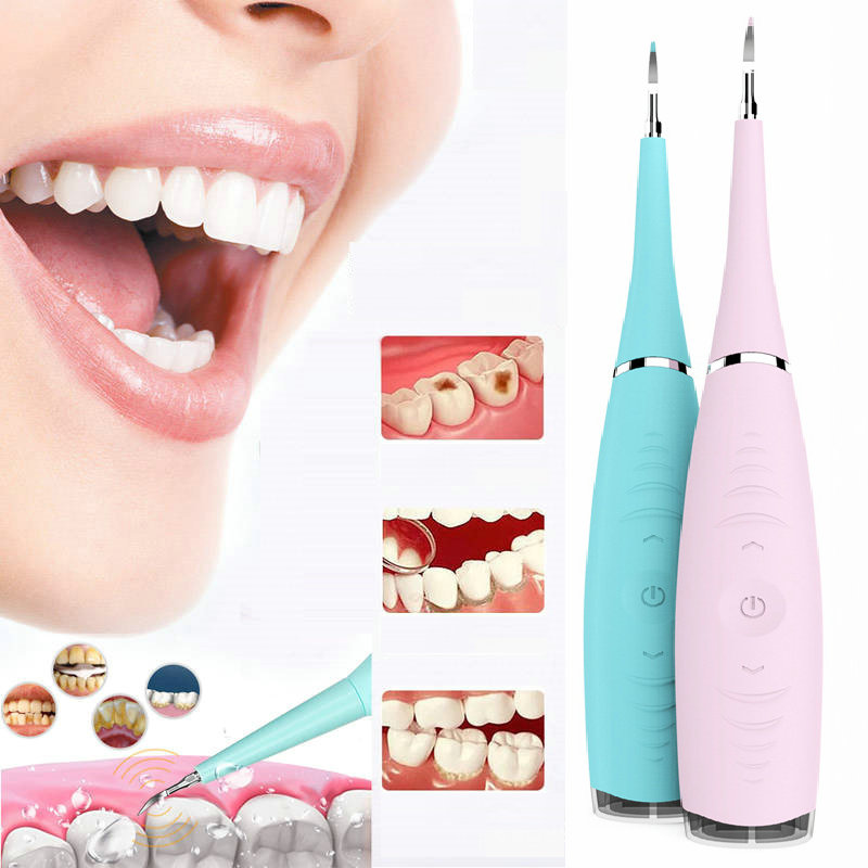 Dental cleaner Electric dental cleaner to dental stain tooth tooth stone whitening teeth acoustic impulse cleaner