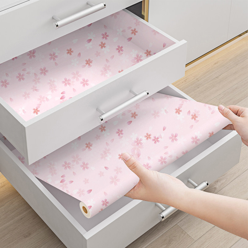 Drawers pad paper thickened self-adhesive shoe cabinet dust-proof wardrobe moisture-proof kitchen cabinet waterproof and greaseproof overall cabinet sticker