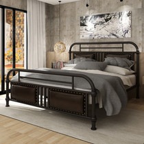 Iron bed modern minimalist 1 2 1 5 m 1 8 m single double bed Nordic style iron bed industrial style iron frame bed