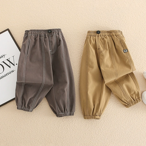 Детская летняя одежда, осенние штаны для отдыха для мальчиков, коллекция 2021, осенняя