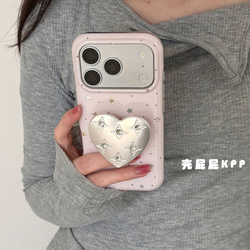 Kpp Sweet Cool Silver Diamond Star Stand Ins15 Compatible with 17Pro Apple 17Promax Phone Case iPhone 16 /17 New Model 16Promax Protective Case 15Pro Soft Kpp Sweet Cool Silver Diamond Star Stand Ins15 Compatible with 17Pro Apple 17Promax Phone Case iPhone 16 /17 New Model 16Promax Protective Case 15Pro Soft