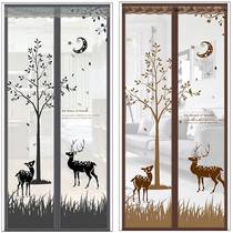 Blocking and encrypting villa restaurant invisible living room decoration balcony punch-free home screen window entry door anti-mosquito door curtain