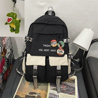 Черная пинба (со значком и большой кулон тиранозавра)