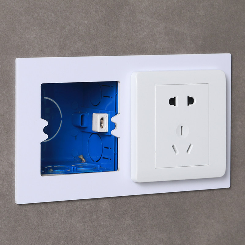 Switch trim shade ugly type 86 socket cover patch plate gap gasket sealing frame frame protective sleeve panel