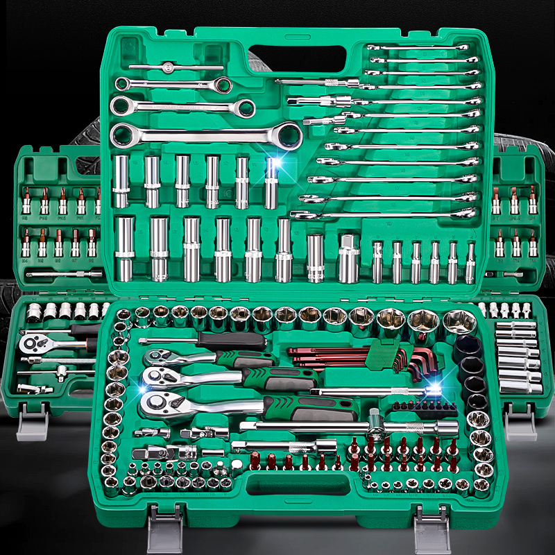 Auto Repair Tool Set, Ratchet Wrench, Socket Combination, Repair Kit, Car Repair Tool Box Set