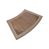 Chinese fan-shaped placemats hotel-specific no-wash insulated tableware coasters leather waterproof dining table mats coffee table anti-scalding mats