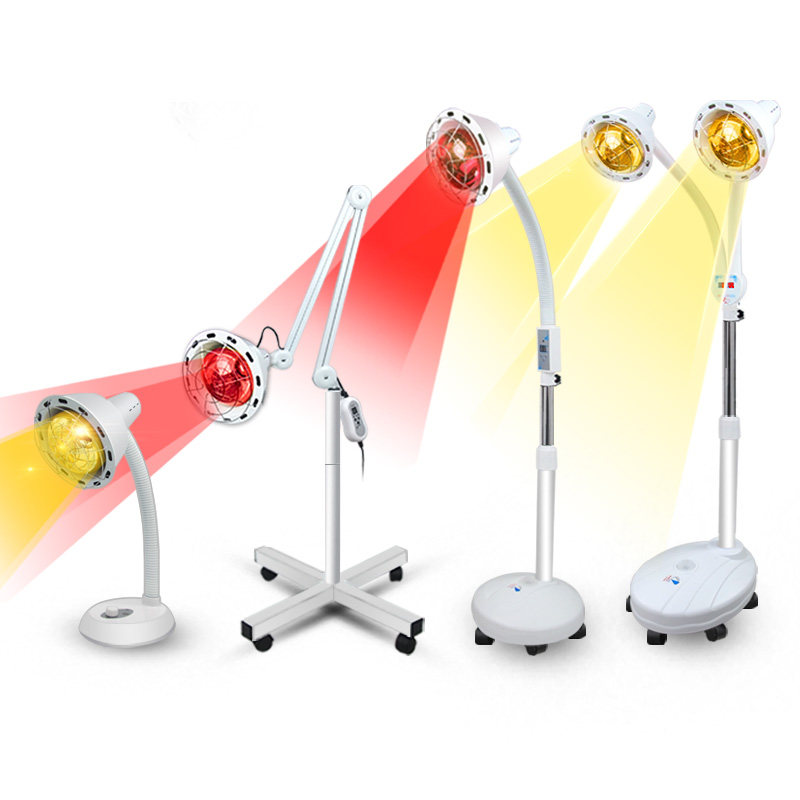 Baked lamp infrared physiotherapy lamp wound moxibustion roast lamp baked electric physiotherapy lamp household small desktop palace cold warm red palace lantern