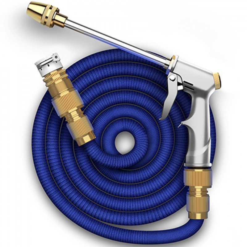 High Pressure Car Wash Theorizer Home Car Wash Water Gun Portable Telescopic Water Pipe Hose Explosion Booster Long Gun Suit 
