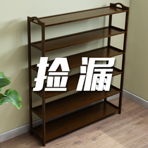 Shoe rack multilayer simple anti-dust solid wood shoe cabinet for small home with indoor good-looking economical type of doorway dorm room