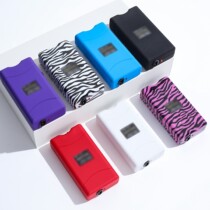 Cross-border new womens multifunctional flashlight keychain USB charging fashion explosion-proof tactical flashlight