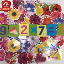 Promotion Children Early Teach Flowers Class Plus Subtraction Magnetic Card Teaching Aids Kindergarten Teaching Appliance Magnet Mathematical Cards