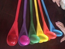 Kindergarten childrens balance stick wooden spoon ball early education outdoor interactive sensory training game wooden plastic egg
