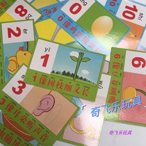 Promotion of children Early teaching digital cards Kindergarten Hanyin spell shape Cognitive Literacy Enlightenment of Cognitive Literacy
