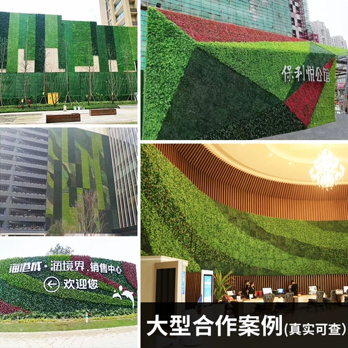 Наружное симуляционное растение Стена зеленое зеленое псевдо -грасс -настенное украшение милан