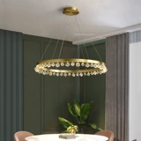 Медная современная и минималистичная люстра для гостиной, кольцо, креативный светильник, легкий роскошный стиль