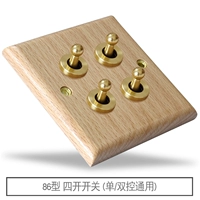 Четыре открытых переключателя (один/двойной общий генерал)