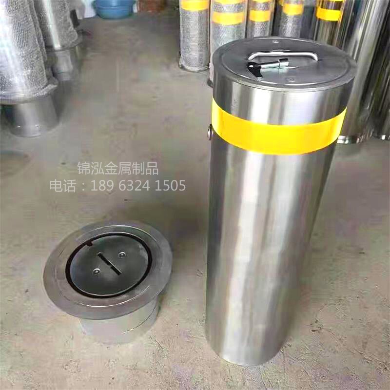 Stainless steel active road pile can thicken detachable pre-embedded road pile isolation roadblock reflective warning column anti-collision column