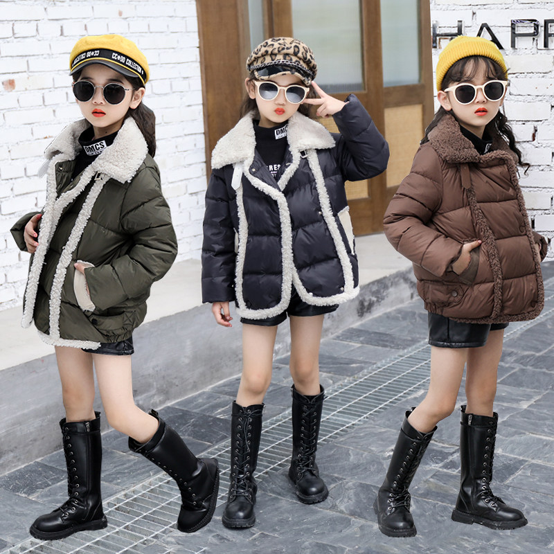 Girl's winter clothing down clothes 2019 new children jacket thickened warm cotton clothes CUHK children's cotton padded quilted cotton padded jacket