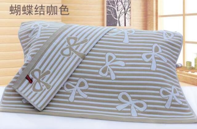 Khăn gối cotton đôi gối khăn bông đôi hộ gia đình bông tự sử dụng mềm quạt người gối - Khăn gối vỏ gối đẹp