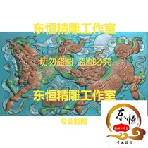 Fine carvings scanned pictures of the Kirin lion in ancient temples exquisite carvings of the Eight Treasures of Kirin relief pictures Kirin EGKI