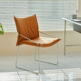 NORCHAIR Дизайнер среднего возраста Light Luxury Dining Stable Простой офисный отдых 𫔮 Заднее стул Небольшой квартира Одинокое кресло