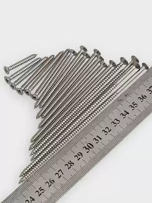 M4 304 stainless steel cross countersunk head woodworking screw tapping screw extended screw flat head self tapping wood screw