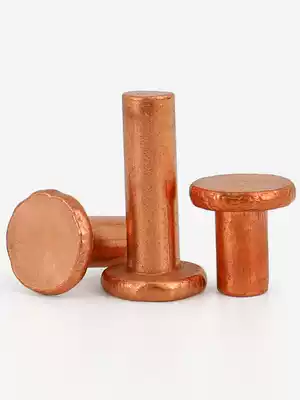 M2M2 5M3M4M5M6M8 red copper flat head solid rivet flat cap copper nail hand strike type rivet GB109