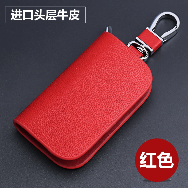 Túi đựng chìa khóa đa năng được làm thủ công tùy chỉnh bằng da thật chính hãng bao gồm chìa khóa xe điều khiển từ xa bảo vệ móc chìa khóa được cá nhân hóa người đàn ông sáng tạo tựa đầu ô tô 