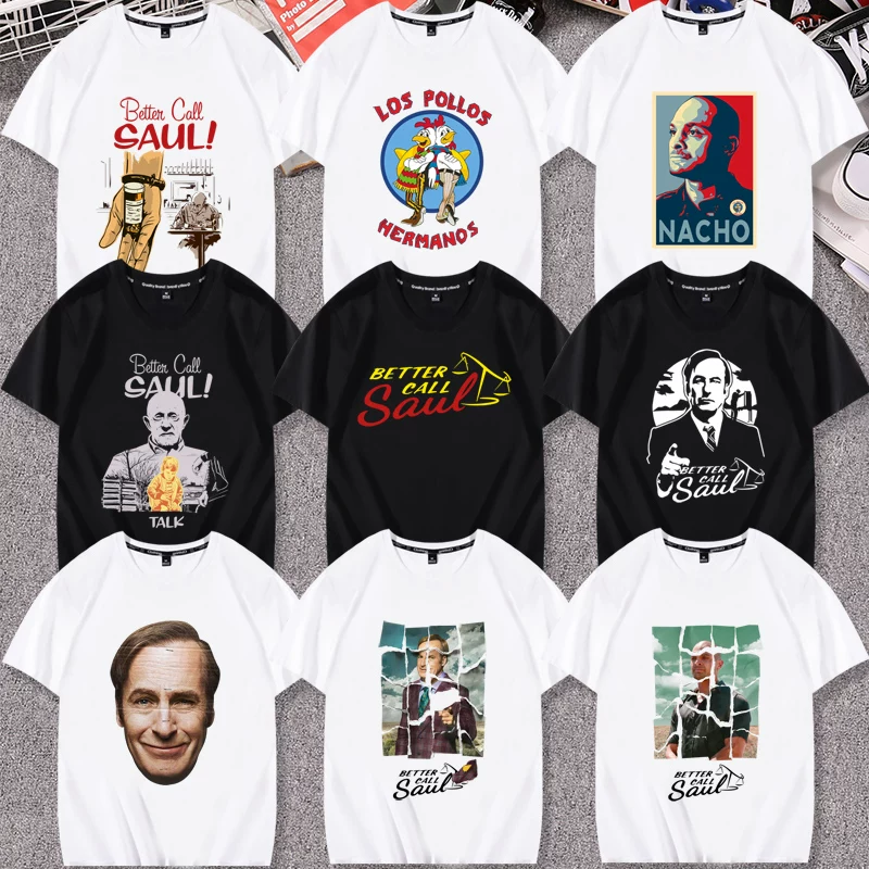 Юрист из Breaking Bad Better Call Saul вокруг коротко рукавной футболки-майки