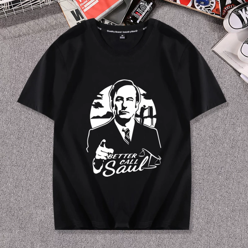 Юрист из Breaking Bad Better Call Saul вокруг коротко рукавной футболки-майки