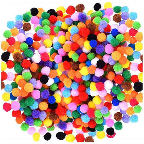 10 color mixed hand-made materials plush ball kindergarten color hair ball DIY creative craft decorations
